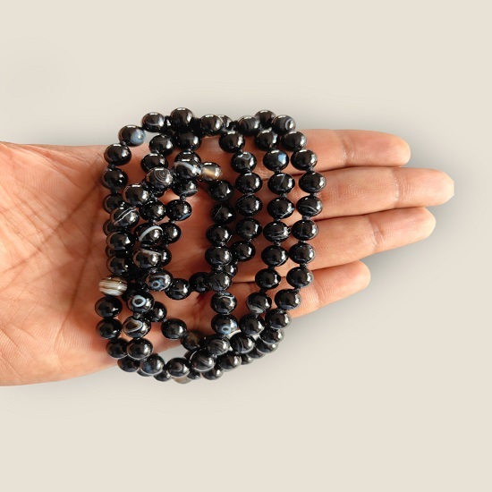 Sulemani Hakik Mala Original 108 Beads Natural Healing Stone Rosary Sulemani Hakik Mala Original 108 Beads Natural Healing Stone Rosary